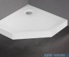 New Trendy Mild brodzik akrylowy pięciokątny 90x90x11,5 cm biały B-0603